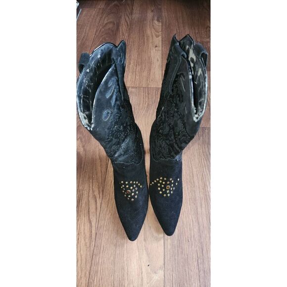 Fancy Cowboy Embellished Boots - Picture 1 of 7